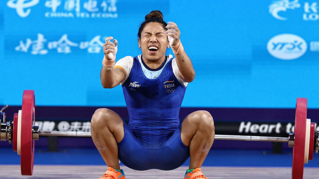 Mirabai Chanu is back! After a strong showing at the IWF World Cup, the Indian weightlifting star sets her sights on gold at the Paris 2024 Olympics.