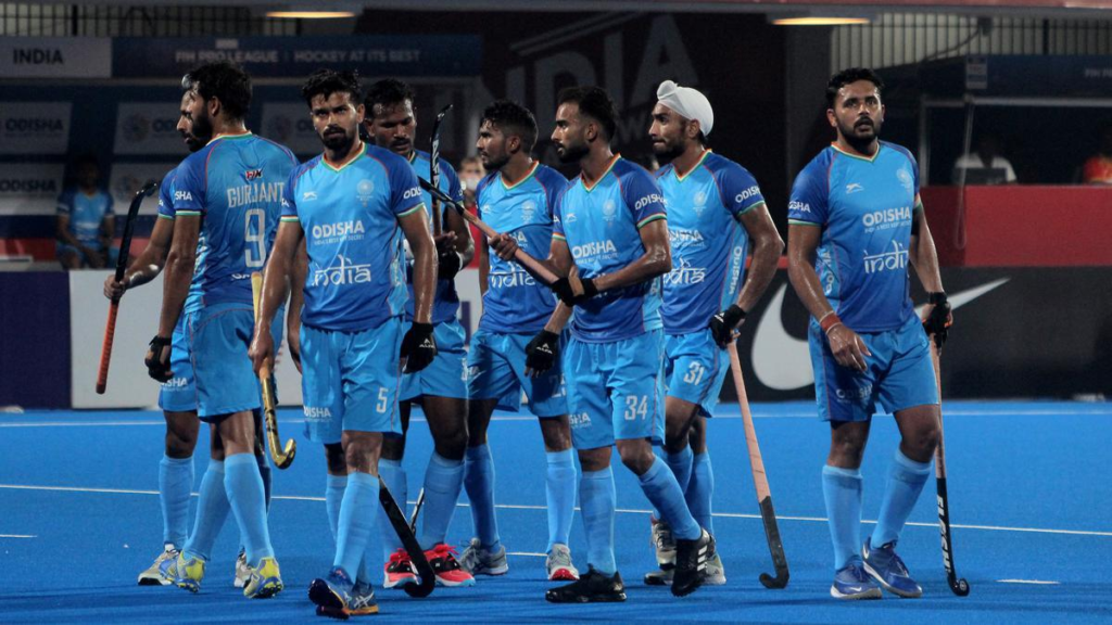 The Indian men's hockey team, led by captain Harmanpreet Singh, has arrived in Australia for a crucial five-match Test series starting 6.04.