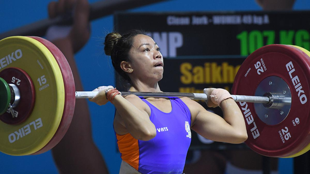 Mirabai Chanu, India's weightlifting star, is back! After a tough injury, she's ready to fight for her spot at the 2024 Paris Olympics.